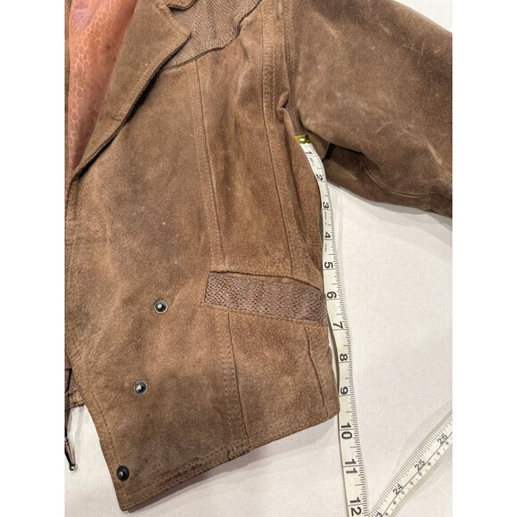 Vintage Greg Adams 100% Leather Western‎ Boho Jacket Made in Korea Size Small - Picture 12 of 16